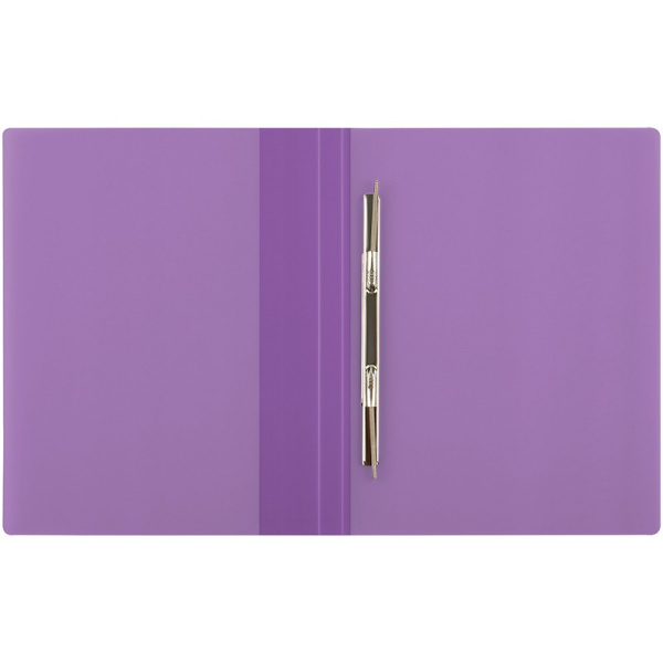 Папка с пружинным скоросшивателем BERLINGO "Diamond" прозрачная фиолетовая (АНр_00007)