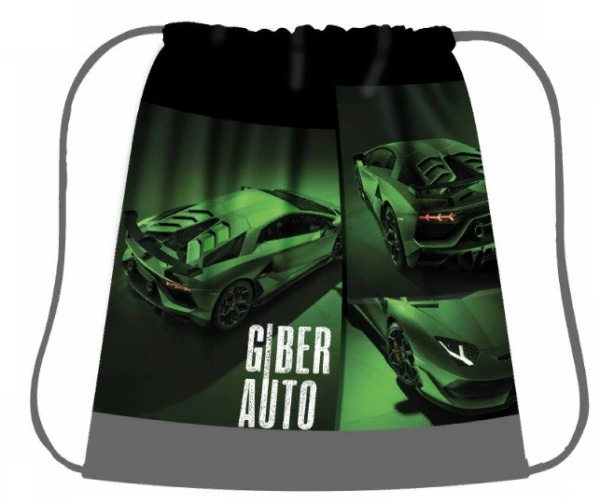 Мешок для обуви "Зеленый спорткар" ПЧЕЛКА СДС-53