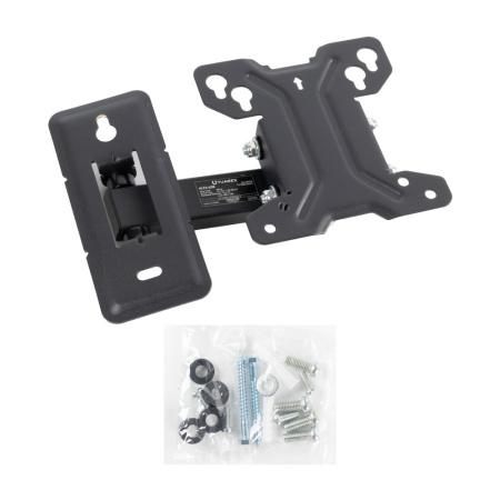 Кронштейн Tuarex ALTA-108 черный настенный,10-27",до 20кг,нак. +5° -15°,от ст. 60-185мм