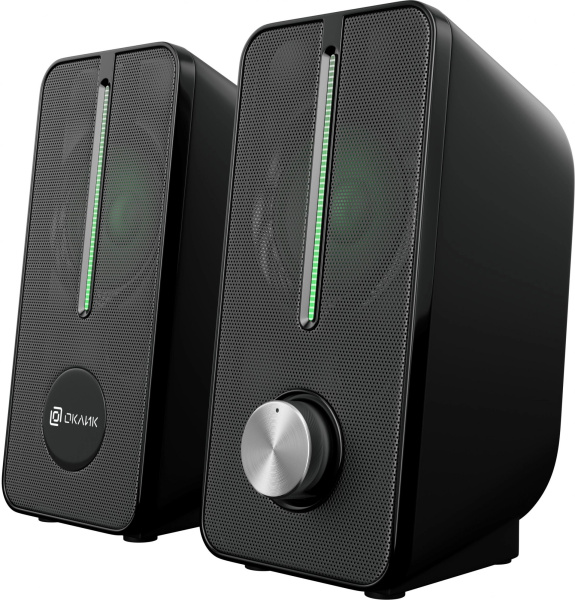 Актив.колонки 2.0 Оклик OK-120U 6Вт,питание от USB, черный