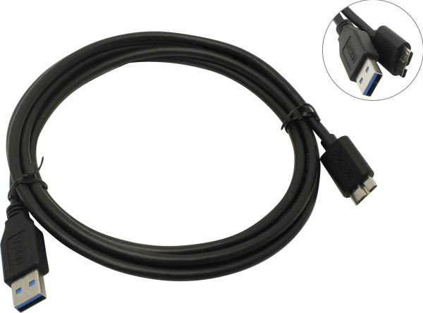 Кабель USB3.0 USB(m)-MicroUSB(m)  1.8м Telecom (TUS717-1.8M), черный