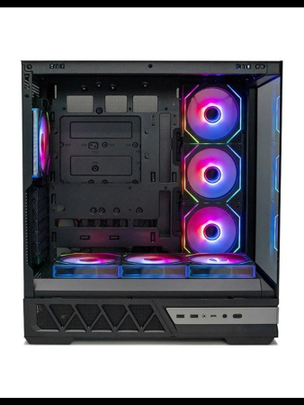 Корпус ATX Б_БП XASTRA Q700 7ARGB-C10-UC Black(USB3.0,Audio,черный,7х120мм ARGB,ARGB+PWM HUB 10port,TypeC,CPU Cooler до 172мм, VGA до 420мм,"аквариум"