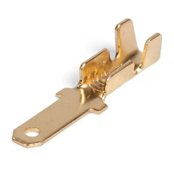 Разъем плоский «папа» без изоляции (РП-П 1.0-2.8) 0.5-1.0кв.мм b=2.8мм, упаковка 100штук