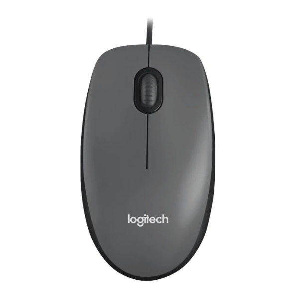 Мышь USB Logitech M90 (910-001793) оптическая, 1000dpi, кабель 1.8м, Grey