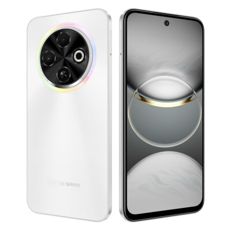 Смартфон Tecno SPARK 30C 6Гб 128Гб Orbit White 6.67", IPS, 1600*720, 6*1.8+2*2ГГц, 50+0.08Мп, 8Мп, 4G, NFC, 5000мАч, And 13