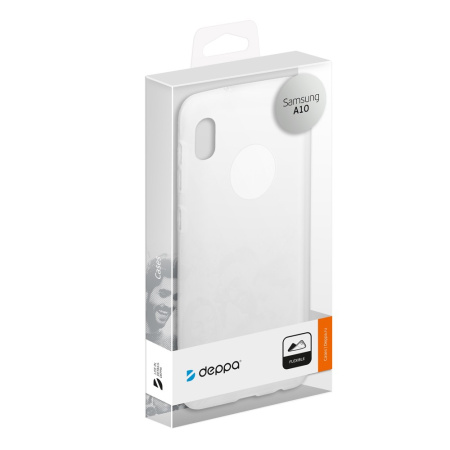 Накладка для Samsung Galaxy A10 Deppa Gel Color Case белая (87142)