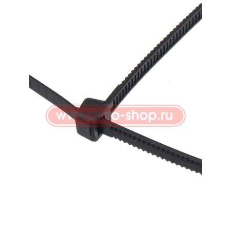 Стяжка(хомут) кабельная нейлоновая 400х4.8, черный, упаковка 100штук, Rexant 07-0401