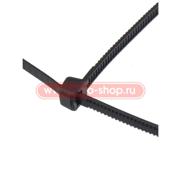 Стяжка(хомут) кабельная нейлоновая 400х4.8, черный, упаковка 100штук, Rexant 07-0401