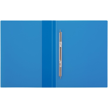 Папка с пружинным скоросшивателем BERLINGO "Diamond" прозрачная синяя (AHp_00002)