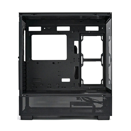 Корпус ATX Б_БП XASTRA Q500-0F Black (USB3.0,Audio,черный,no fans,CPU Cooler до 160мм, VGA до 405мм,"аквариум")[Q500-0F]