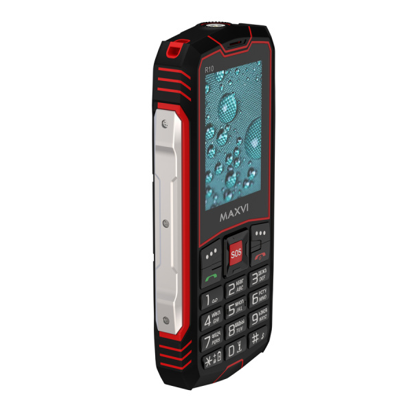 Сотовый Maxvi R10 Red 2sim/2.4"/320*240/microSD/1.3МП/Bt/1800мАч/моноблок