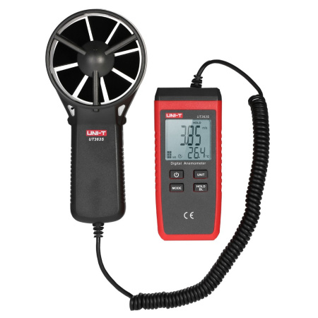 Анемометр Uni-T UT363S, 0.4-30м/с(5%+0.5), -10°..50°, 3*AAA