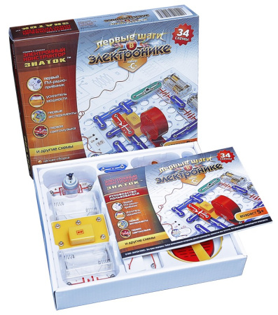 Конструктор "Знаток" C 34 электронных схем