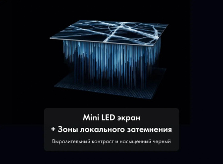 Телевизор LED Haier 85" 85 MiniLED M4 Frameless серебристый 4K Ultra HD 60Hz MEMC DVB-T DVB-T2 DVB-C DVB-S2 USB WiFi Smart TV