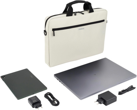 Сумка для ноутбука 16" Digma R-213 серый/черный полиэстер (R213GBK)