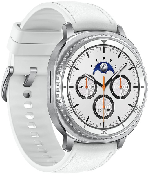 Смарт-часы Samsung Galaxy Watch 8 Classic LTE Watch 8 Classic 46мм 1.34" Super AMOLED корп.серебристый рем.белый (SM-L505FZWACAU)