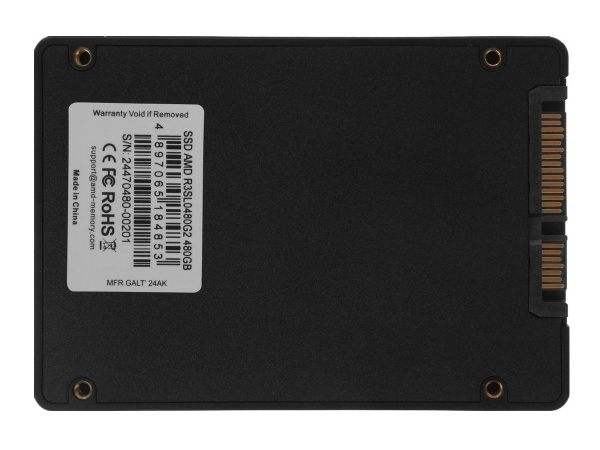 SSD-накопитель 480Гб AMD Radeon R3 [R3SL0480G2](3D NAND,550/470 Мб/с)