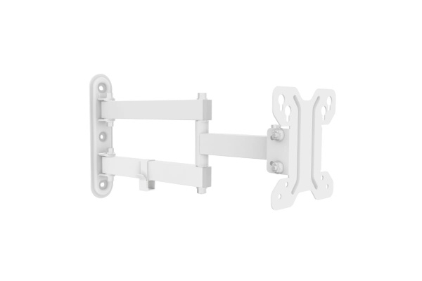 Кронштейн ITECHmount LCD123WHITE белый настенный,для тв,13-32",до 30кг,от стены 60-390мм,с функцией наклона -15° ~ +15° и поворота  -90° ~ +90°,VESA: 