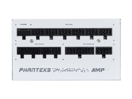 Блок питания 850Вт PHANTEKS AMP GH 850W White (APFC,120мм,4PCI-E,3SATA,12VHPWR,80+Gold,полностью модульный,ATX 3.1)[PH-P850GH_WT01]