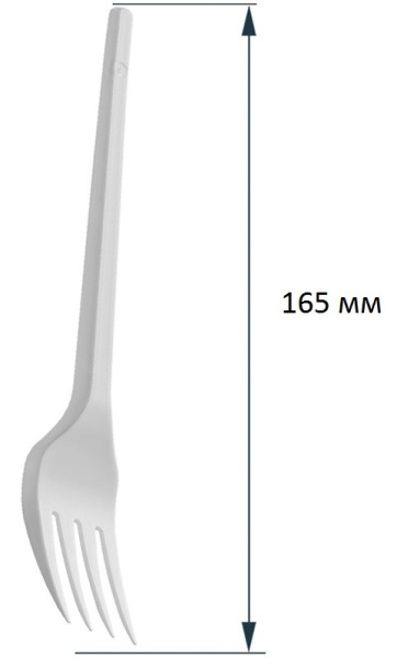 Одноразовая вилка OfficeClean 165мм, 100шт. 245850