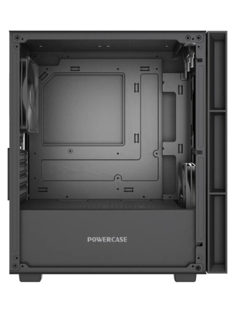 Корпус mATX Б_БП Powercase Mistral SM01 SI (USB3.0,Audio,черный,Mesh,Non Window,2х120мм PWM black fans,CPU Cooler до 160мм, VGA до 300мм) [CMMSM01-F2]