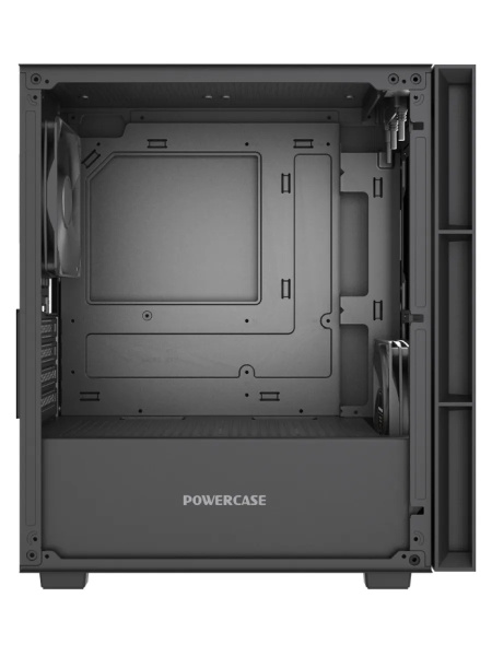 Корпус mATX Б_БП Powercase Mistral SM01 SI (USB3.0,Audio,черный,Mesh,Non Window,2х120мм PWM black fans,CPU Cooler до 160мм, VGA до 300мм) [CMMSM01-F2]