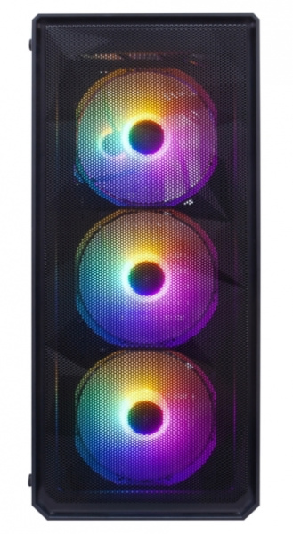 Корпус ATX Б_БП 1STPLAYER FD3 Black (USB3.0, Audio, 4x120mm LED,черный) [FD3-BK-4F1]