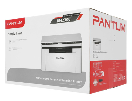 МФУ Лазерный Монохромный A4 Pantum BM2300 22 стр/м USB, белый