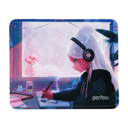 Коврик Perfeo для компьютерной мыши "Anime", Рис.13 (240*200*2 мм), ткань+резиновое основание