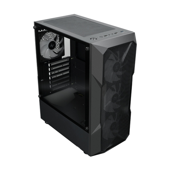Корпус ATX Б_БП XASTRA A304 4ARGB-C6 Black (USB3.0,Audio,TG+Mesh,черный,PWM fans,4х120мм FC ARGB,Argb+PWM HUB 6port)[A304-4FC12A-C6]