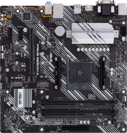 Материнская плата Asus PRIME B550M-A/CSM Soc-AM4 AMD B550 4xDDR4 mATX AC`97 8ch(7.1) GbLAN RAID+VGA+DVI+HDMI