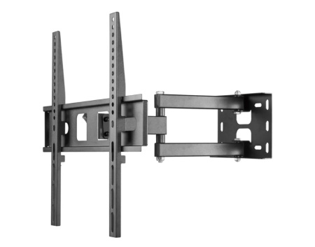 Кронштейн ITECHmount  PTRB-4ES черный настенный,для тв,32-55",до 35кг,от стены 105-429 мм,с выносом, с функцией наклона -18°~ +5°,и поворота 180° VESA