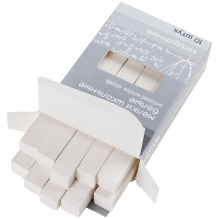 Мел школьный белый ГАММА 10шт. квадратн. (2308192)