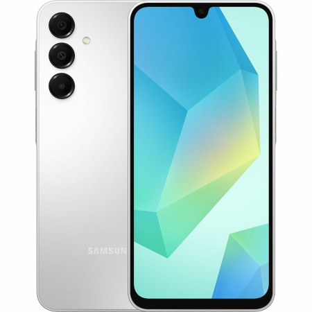 Смартфон Samsung Galaxy A16 4Гб 128Гб SM-A165 Серебряный 6.7", AMOLED, 2340*1080, 2*2.2+6*2.0ГГц, 50+5+2Мп, 13Мп, 4G, NFC, 5000мАч, And 14