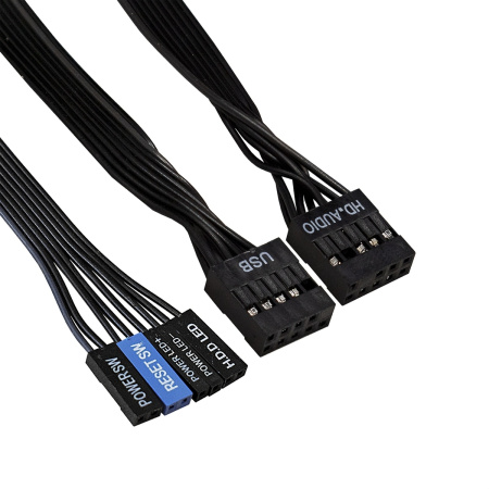Корпус mATX 450w Exegate BA-309-450W-8 (USB, Audio, черный)