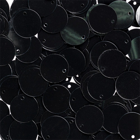 Пайетки "Zlatka" россыпью ZF-27 15 мм 10 г №04 черный