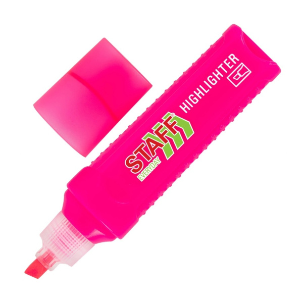 Маркер текстовыделитель STAFF EVERYDAY HL-707 1-5 мм, розовый, 152544