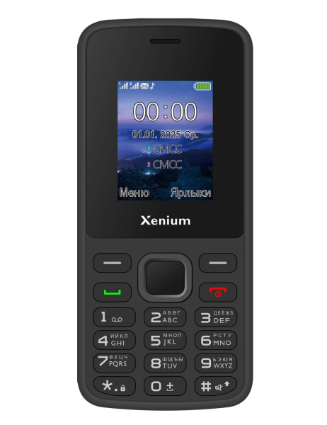 Сотовый Xenium X175 Black 2sim/1.77"/128*160/1700мАч/моноблок