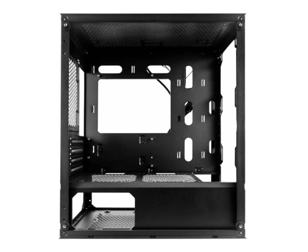 Корпус mATX Б_БП 1STPLAYER FIREBASE X3-M Black (USB, Audio, 4x120mm LED, черный)[X3-M-BK-4F1]