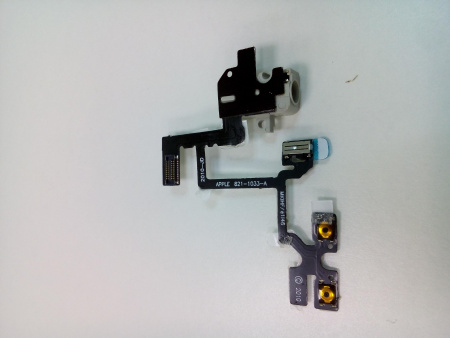 Шлейф iPhone 4 на разъем гарнитуры Белый