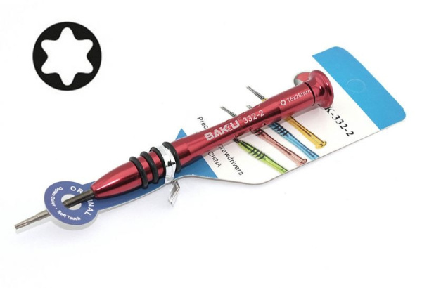 Отвертка Torx  T6, BAKU BK-332-2