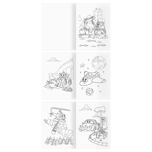 Раскраска ТРИ СОВЫ "Для мальчиков" А4, 16стр. РА4_63209