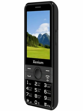 Сотовый Xenium X800 черный 2sim/2.8"/320*240/32Mb/microSD/0.3Мп/Bt/3000мАч/моноблок