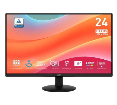 Монитор 23,8"/MSI/PRO MP242L/Черный/IPS/1920*1080/100ц/DP/HDMI