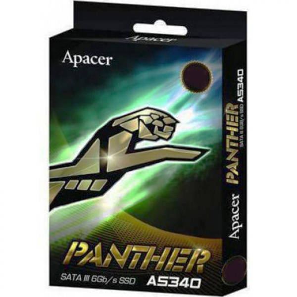 Твердотельный накопитель SSD Apacer AS340 Panther AP480GAS340G-1 480GB 2.5" Client SATA 6Gb/s, 550/450, MTBF 1.5M, TLC, 280TBW, RTL {100} (916259)