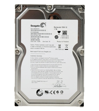 Жесткий диск HDD 1,0Tb Seagate ST31000524AS Barracuda7200,32Mb Refurbished