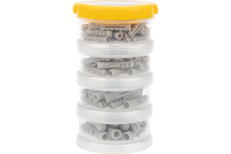 Набор дюбелей Kranz KR-01-3101-08, 90 штук, пластиковый кейс