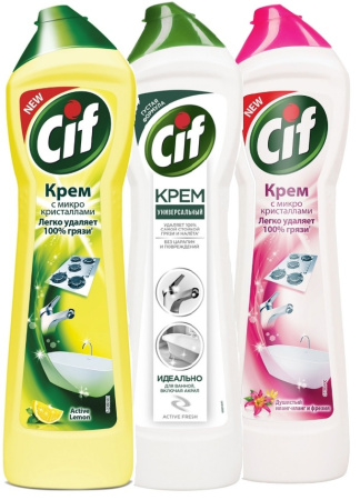 Чистящее средство CIF крем 500мл. ассорти
