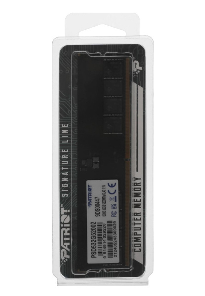 Модуль памяти DIMM DDR5 32Гб 5200МГц Patriot Signature Line (PSD532G52002) CL42