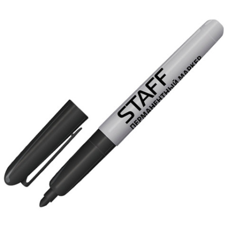 Маркер перманентный STAFF EVERYDAY PM-233 круглый наконечник 2мм, черный, 151233